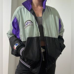 Vintage Colorado Rockies MLB Windbreaker jacket